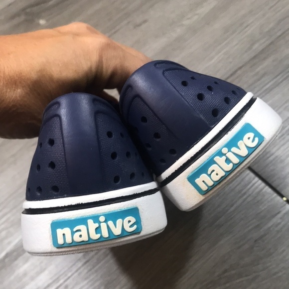 Native Miles Casual Navy Blue Unisex Loafers         Size M-5 W-7 - Picture 6 of 8